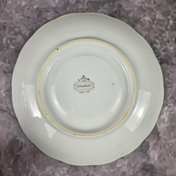 Vintage Royal Halsey Pink Lusterware Cup & Saucer Gold Accents Fluted Body - Picture 7 of 16